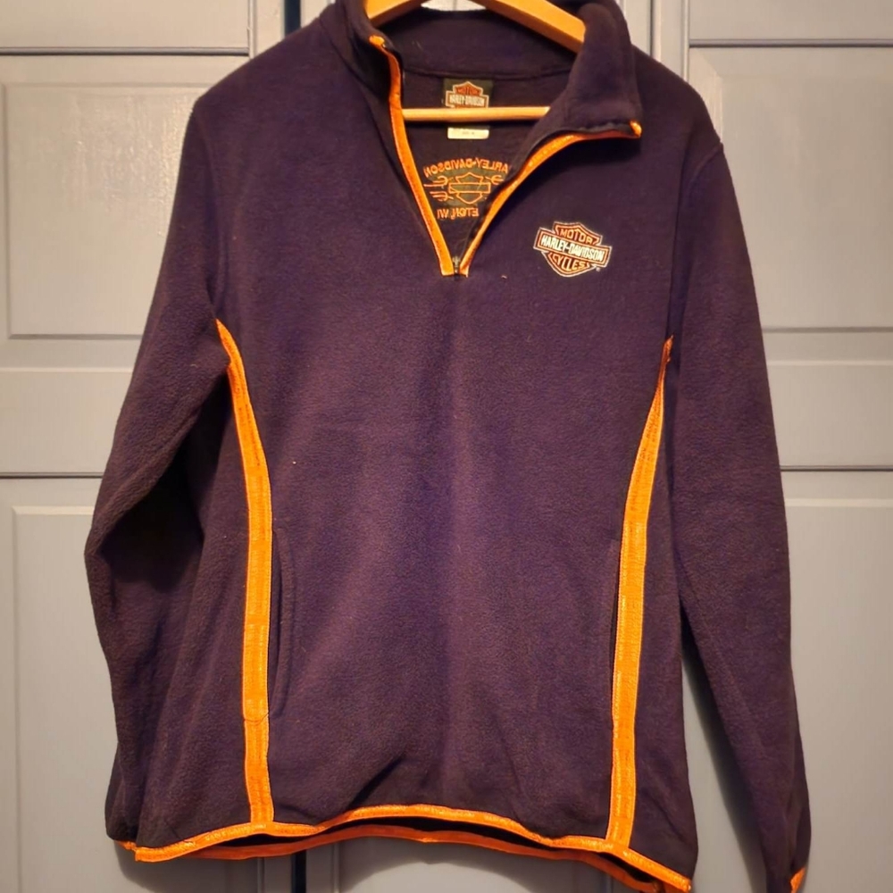 Women's Harley-Davidson Half Zip Fleece Pull Over